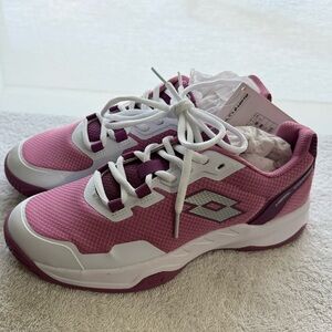 NWT - LOTTO 💜🩷Purple, Pink and White Tennis and Pickleball Shoes